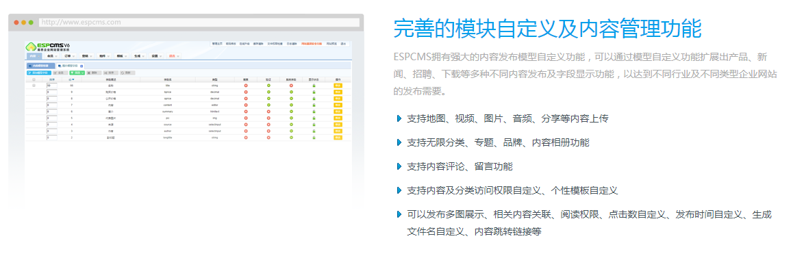 易思企業網站管理系統