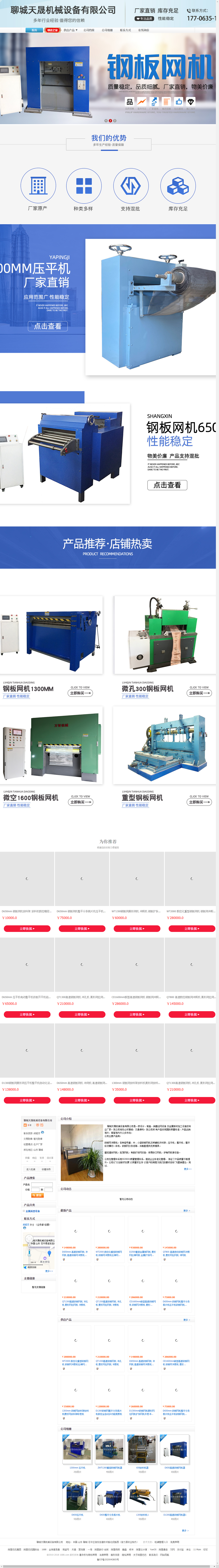 聊城天晟机械设备有限公司网站案例
