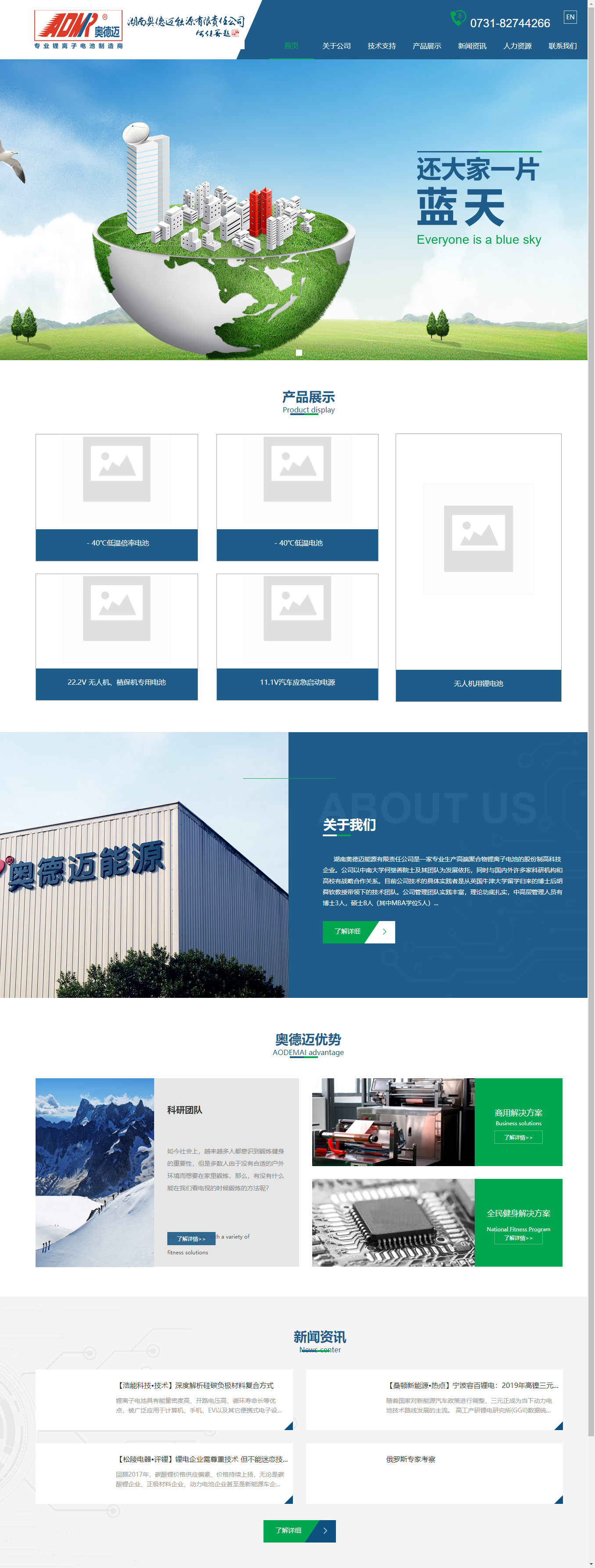 湖南奥德迈能源有限责任公司网站案例