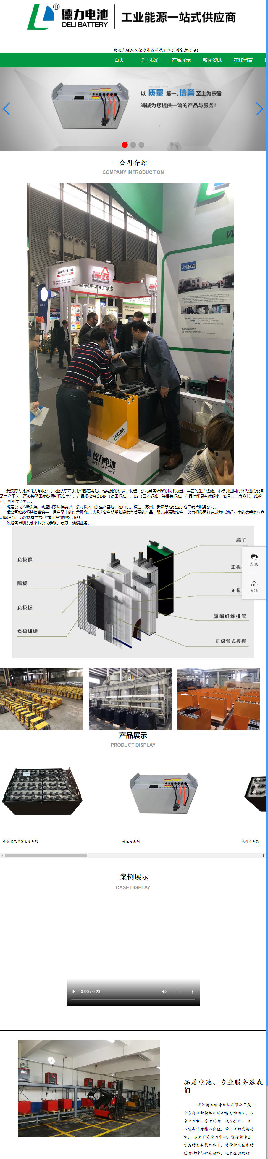 武汉德力能源科技有限公司网站案例