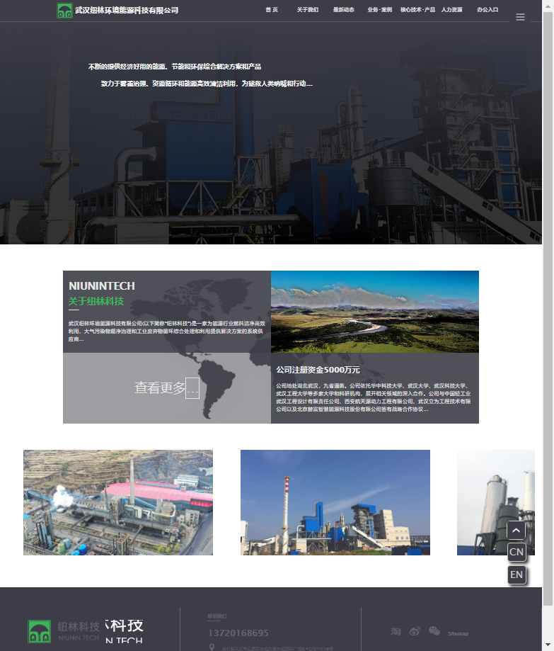 武汉纽林环境能源科技有限公司网站案例