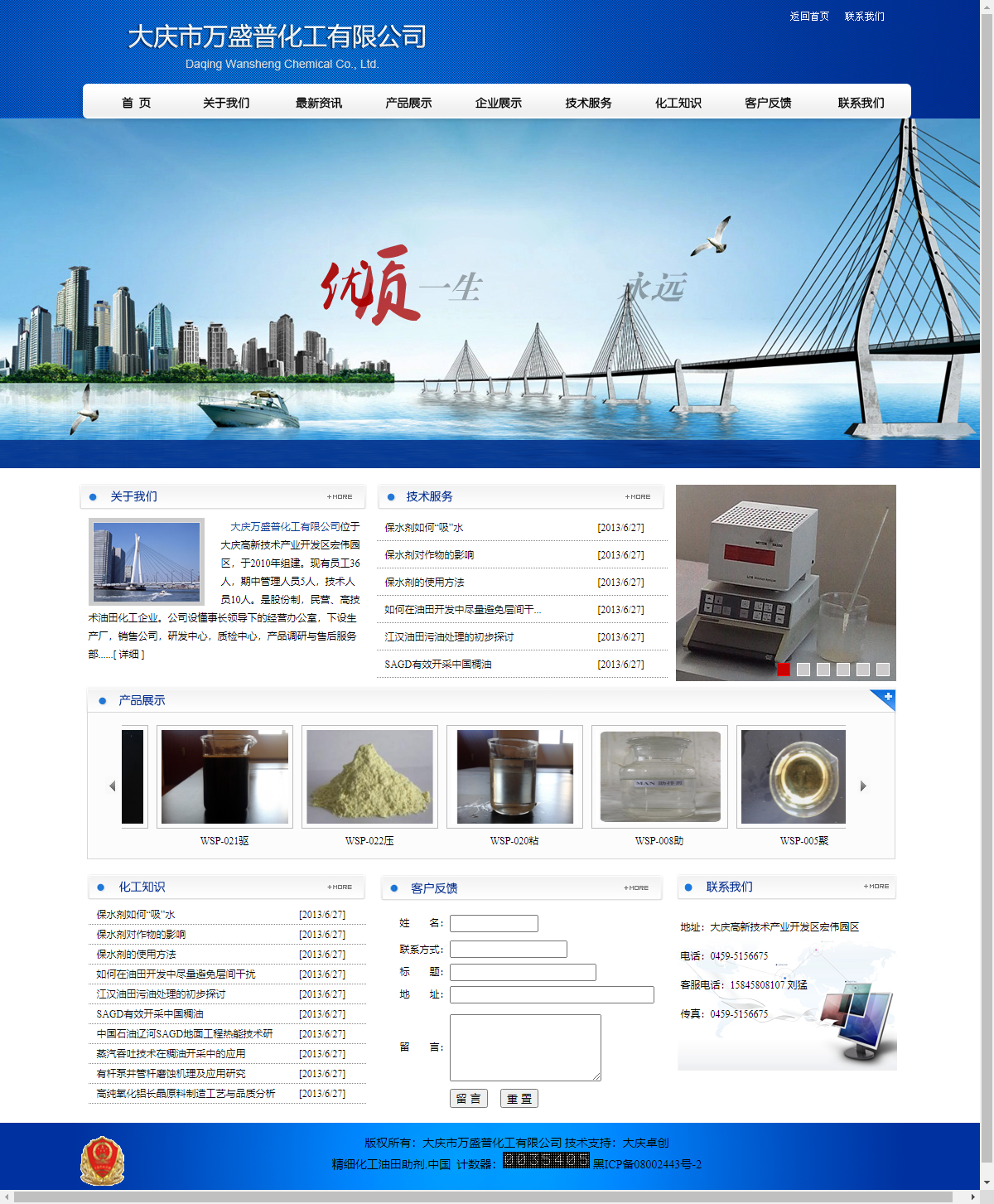 大庆市宝润达石油科技开发有限公司网站案例