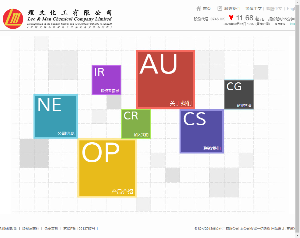 江苏理文化工有限公司网站案例