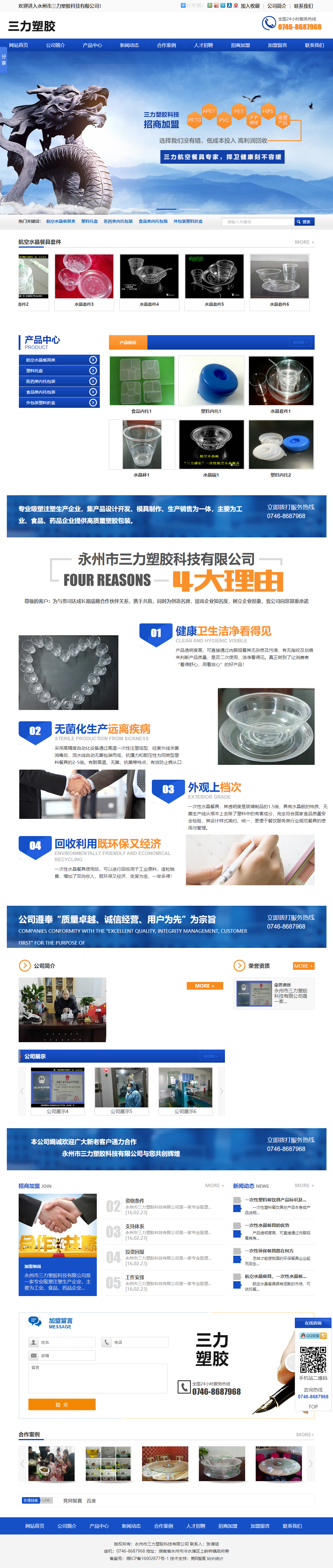 永州市三力塑胶科技有限公司网站案例