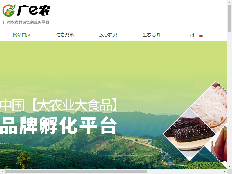 广州市农业生产资料有限公司网站案例