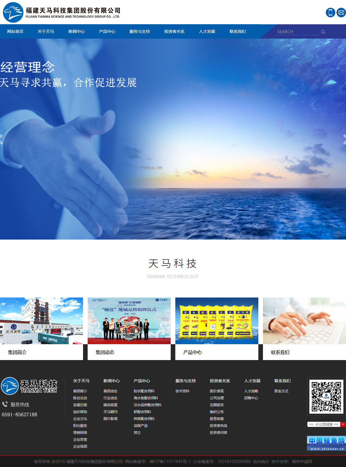 福建天马科技集团股份有限公司网站案例