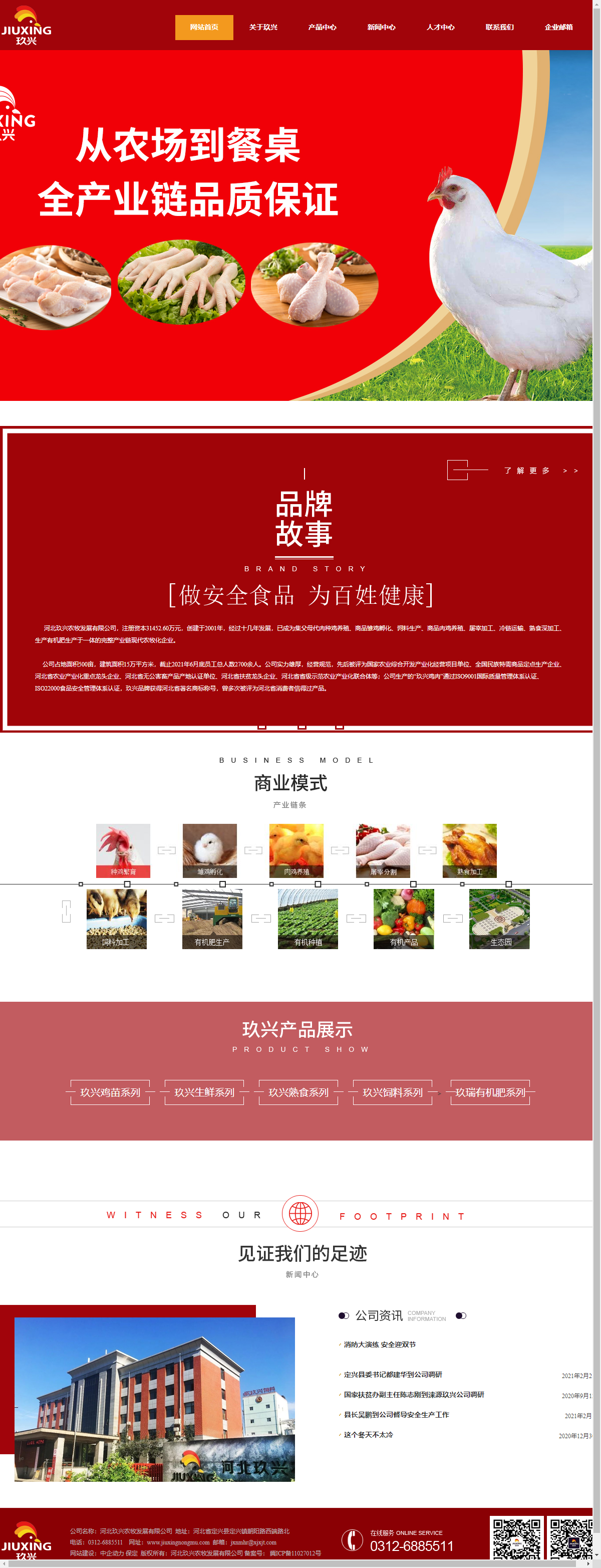 河北玖兴农牧发展有限公司网站案例