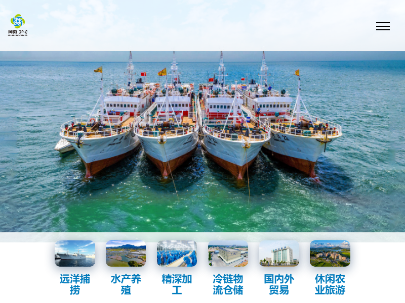 广东顺欣海洋渔业集团有限公司网站案例