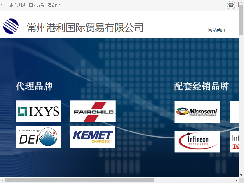 常州港利国际贸易有限公司网站案例
