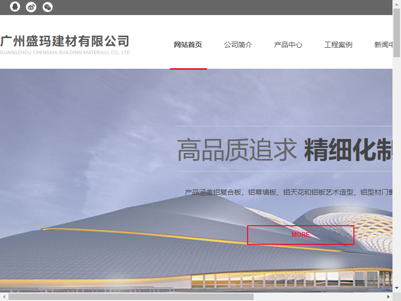 广州盛玛建材有限公司网站案例